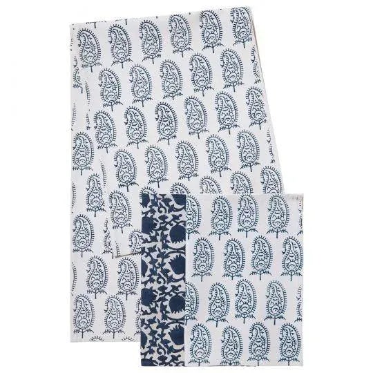 Indian Sahara Blue Runner For Sale - Image 3 of 5