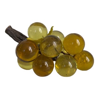 Vintage Mid 20th Century Modern Green Lucite Grapes For Sale