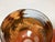 Orange Set of 3 Hand Blown Glass Hand Painted Czechoslovakia Art Nouveau Shades For Sale - Image 8 of 10