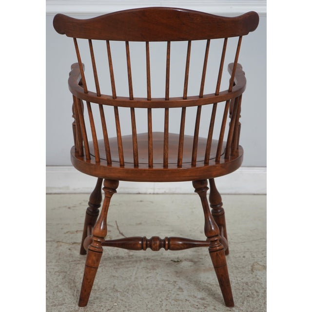 Set of 6 Duckloe Colonial Style Windsor Dining Chairs For Sale - Image 4 of 18