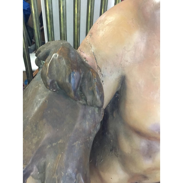 18th Century Italian Figure Saint 56" For Sale - Image 10 of 13