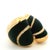 Circa 1990 Italian 18k Gold Ebony Wood and Diamond Statement Ring, Size 7.5 For Sale - Image 10 of 13