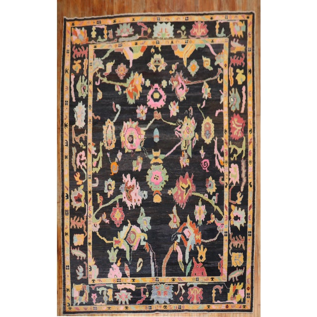 Early 21st Century Contemporary Turkish Oushak Inspired Multicolor Rug - 10' x 14'9" For Sale - Image 5 of 12