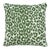 Schumacher Iconic Leopard 20" Pillow in Green For Sale
