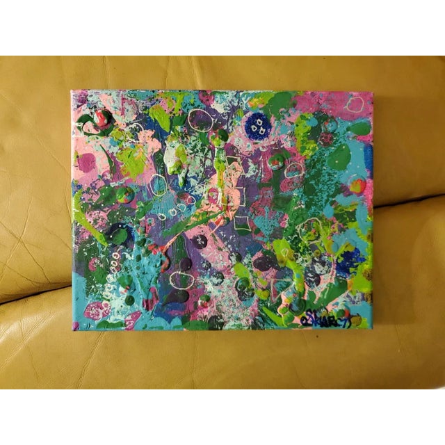 Textile The Remnants of Summer Acrylic on Canvas For Sale - Image 7 of 7