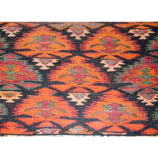 Early 20th Century Danish Bench with Kilim Upholstered Cushion For Sale - Image 4 of 14