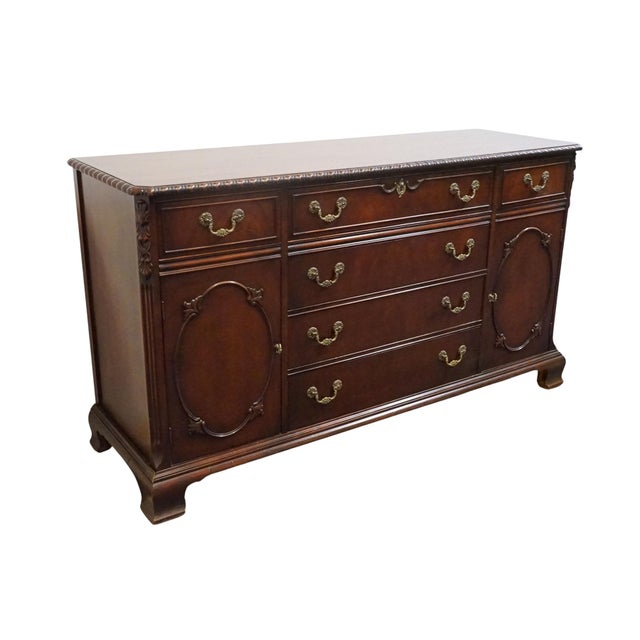 Bernhardt Bernhardt Furniture Solid Mahogany Traditional Federal Style 63" Buffet For Sale - Image 4 of 16