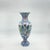Handmade Ceramic Palace Vase (50cm) Stylized Red Roses and Rumi Borders Pedestal Urn For Sale - Image 6 of 8