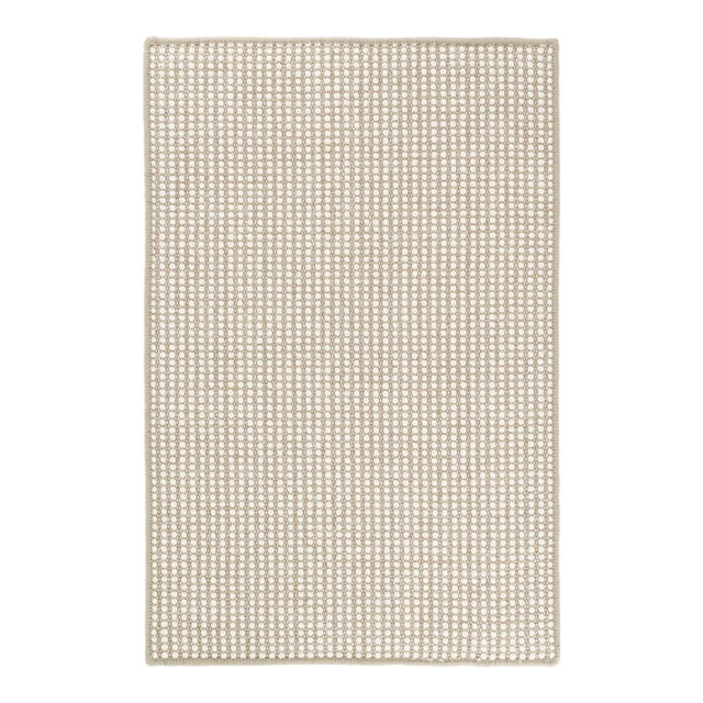 Dash & Albert by Annie Selke Pixel Wheat Woven Sisal/Wool Rug, 5' x 8' For Sale