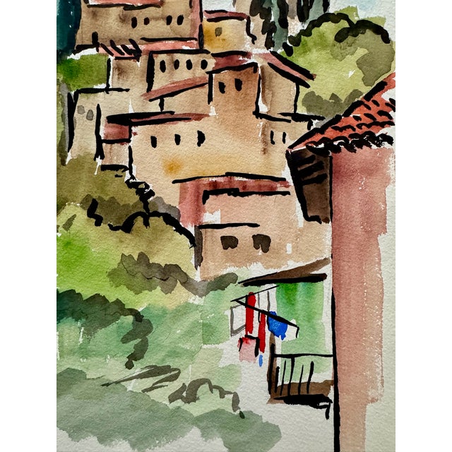 Original watercolor on paper by Henry Emil Salloch, also known as Heinz Emil Salloch, the German-born American artist and...