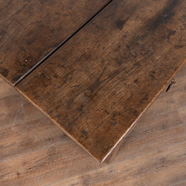 Early 19th Century French Oak Coffee Table With Two Drawers For Sale - Image 6 of 11