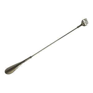 Vintage Solid Brass Hand-Shaped Backscratcher and Shoehorn