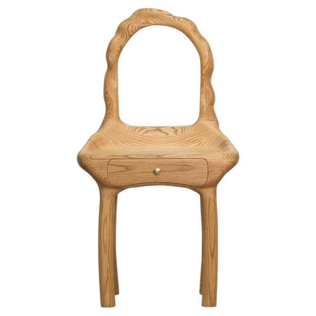 Vanity Red Oak Dressing Table by Alexander Knysch For Sale - Image 9 of 9