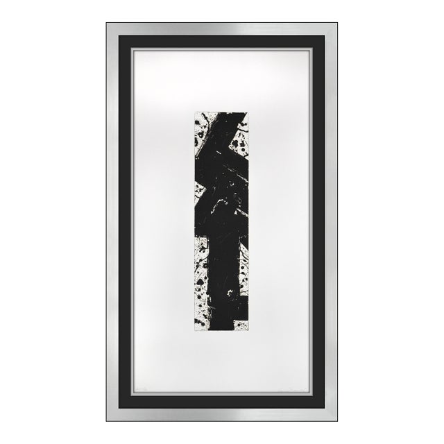 Late 20th Century Totem (1.13:5fe.279) Abstract Black Aquatint Sam Francis For Sale