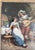 Wood 19th Century Continental European Dutch Style Interior Tavern Genre Scene Painting, Signed For Sale - Image 7 of 16