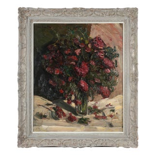 David Bautz, Impressionist Floral Still Life, 1935, Oil For Sale