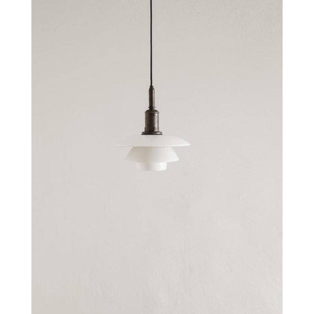 Metal Danish Early Mid Century PH3/3 Ceiling Pendant Lamp by Poul Henningsen for Louis Poulsen, 1926 For Sale - Image 7 of 7