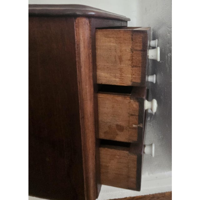 Miniature 1880s Walnut Eastlake 3‑Drawer Chest With Dovetailed Drawers For Sale - Image 13 of 18