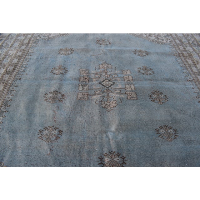 Turkish Soft Color Oushak Rug 6'11'' X 8'8'' For Sale - Image 4 of 13