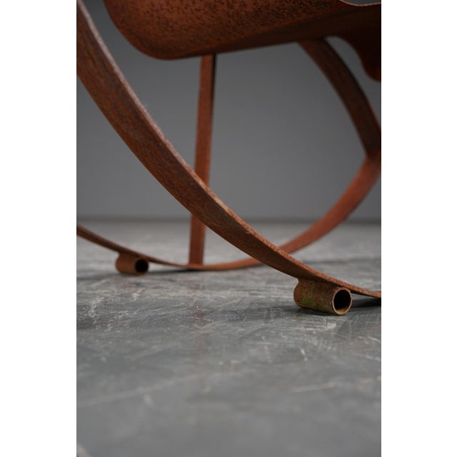 Vintage Metal Rocking Chair For Sale - Image 14 of 18
