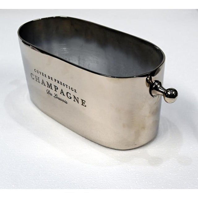 French Silver-Plated Champagne Cooler from Cuvée Du Louvois, 2000 For Sale - Image 7 of 7