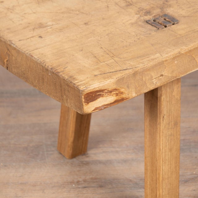 Rustic 20th Century Narrow Coffee Table or Bench For Sale - Image 9 of 11