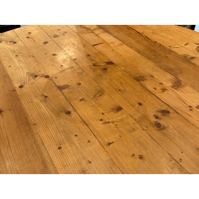 Irish Pine Wood Display/Dining Table, 78 Inches For Sale - Image 11 of 12
