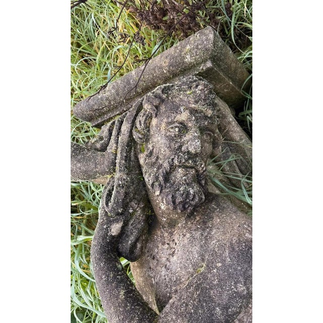 Hand-Carved Stone Sculptures, Early 20th Century, Set of 2 For Sale - Image 11 of 13