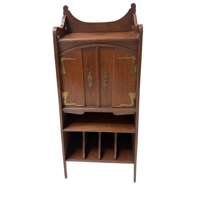 Arts and Crafts Art Nouveau Cabinet by H.P. Mutters and Zoon, the Hague, 1900s For Sale - Image 3 of 14