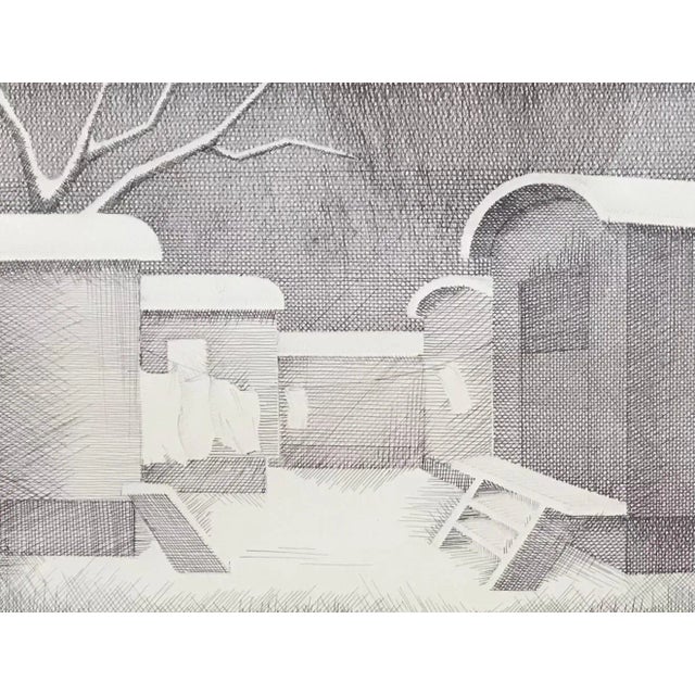 Paper Jean Blailé, The Camp, Pencil on Paper, 1978 For Sale - Image 7 of 7