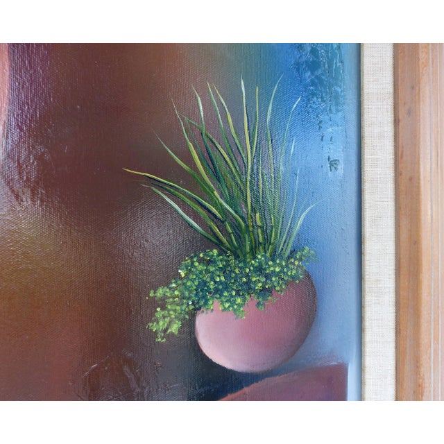 Purple Juan Navarette Contemporary Oil Painting, Cuban American Artist For Sale - Image 8 of 11