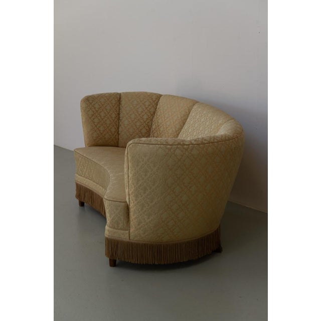 Art Deco Danish Banana Sofa, 1940s For Sale - Image 13 of 18