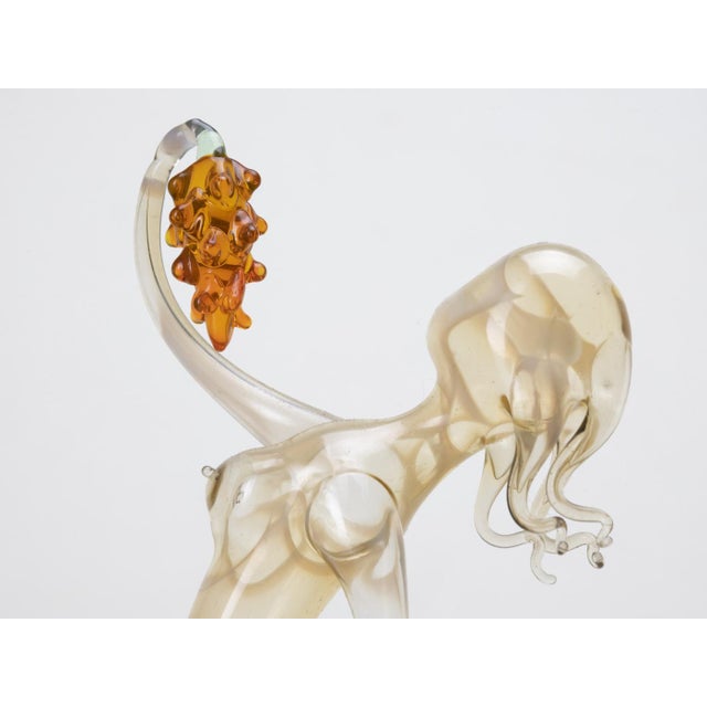 Glass Girl with Grapes by Jaroslav Brychta, Former Czechoslovakia, 1930s For Sale - Image 7 of 10