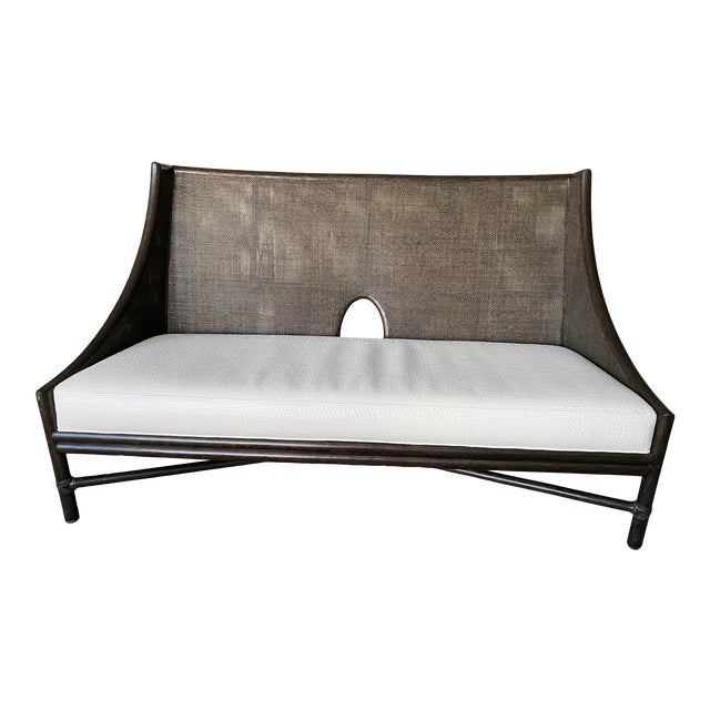 Contemporary Baker White Settee For Sale