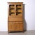 Drop-leaf display cabinet with convenient drawers and doors, in Louis XVI style, Italy, 1950s, interior with ochre velvet...