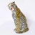 Late 20th Century Pair of Vintage Italian Glazed Terra Cotta Leopard or Cat Sculptures For Sale - Image 5 of 10