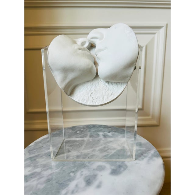 Mid-Century Modern 1983 John Cutrone “Tenderness” Plaster and Acrylic Sculpture For Sale - Image 3 of 10