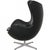 Egg Chair in Black Aura Leather by Arne Jacobsen, 2017 For Sale - Image 11 of 15
