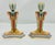 Ceramic Kerr & Binns Worcester Porcelain Egyptian Revival Candlesticks, Circa 1852-1862 For Sale - Image 7 of 9