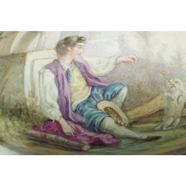 Antique French Rococo Miniature Brass and Enamel Vase For Sale - Image 14 of 18