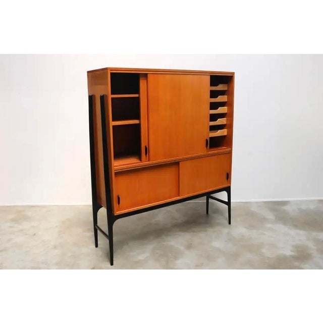 Mid-Century Modern Belgian Highboard by Alfred Hendrickx for Belform, 1958 For Sale - Image 6 of 15