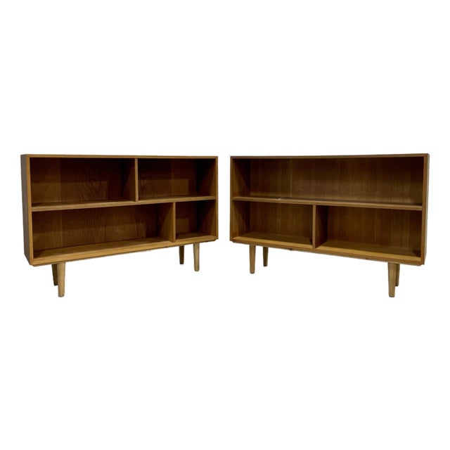 Mid Century Modern Bookcase | Danish Bookshelf Tapered Legs, C. 1960’s - Only One Available For Sale