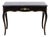 Regency Style Ebonized Marble Top Desk With Brass Mounts For Sale