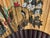 Mid Century Monumental Hand-Painted Fan For Sale In Milwaukee - Image 6 of 18