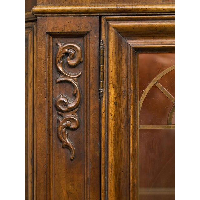 Burnt Umber Mid 20th Century Hand Painted Hutch For Sale - Image 8 of 9