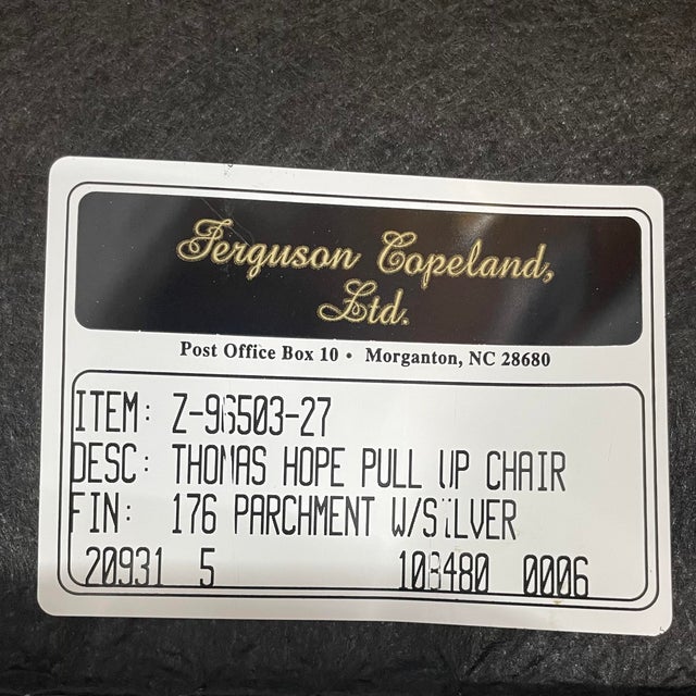 Wood 1990s Ferguson Copeland Lionhead Regency Armchairs, Set of 4 For Sale - Image 7 of 8