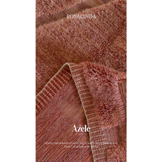 Monochromatic Flowing Line Hand-Knotted Wool Rug | 11'9" X 8'4" | One of a Kind For Sale - Image 11 of 11