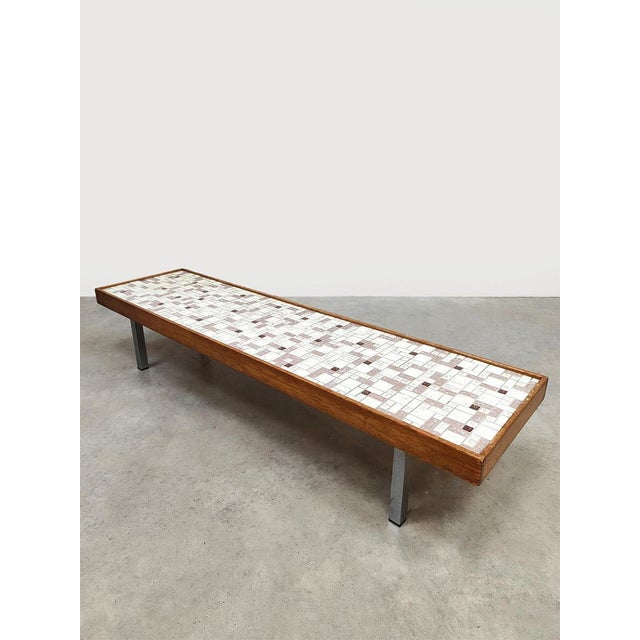 1960s Vintage Tile Coffee Table, 1960s For Sale - Image 5 of 7