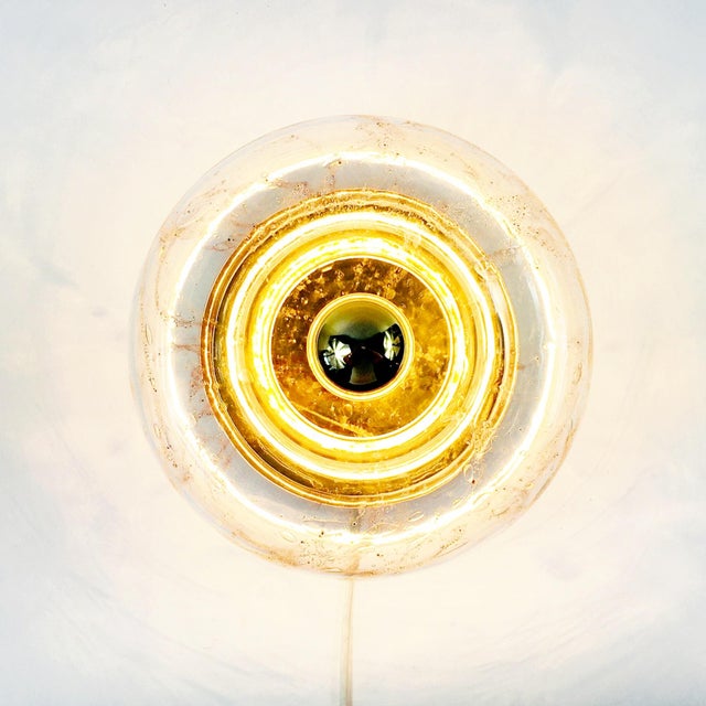 Metal Mid-Century Donut Flush Mount from Doria Leuchten, 1960s For Sale - Image 7 of 14