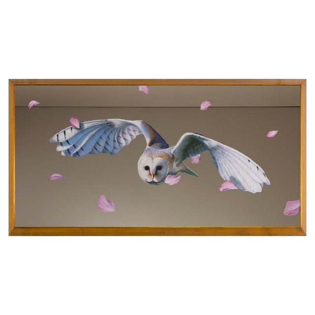 Early 21st Century Giuseppe Caiafa, Volo Etereo Figurative Painting, Oil on Mirror, 2024 For Sale - Image 5 of 5